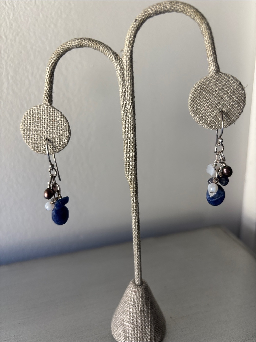 Silpada • Multi-stone Blue Cluster Drop Earrings